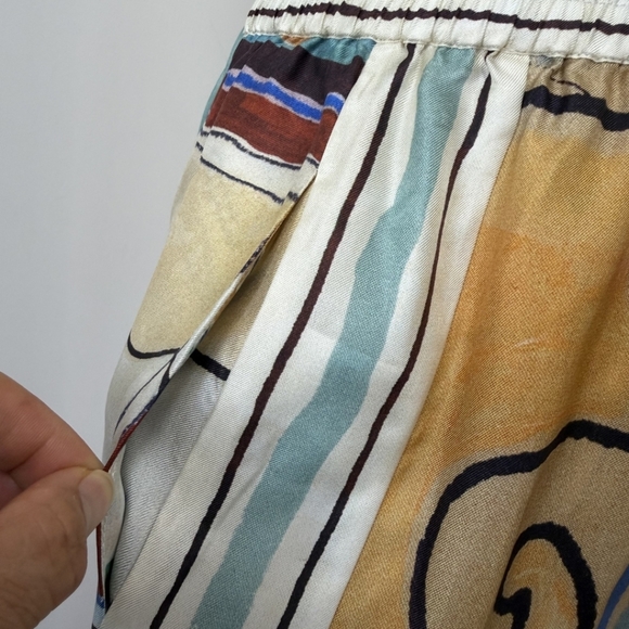 ALEMAIS Michelle Silk Wide-Leg Pants - Picture 8 of 12